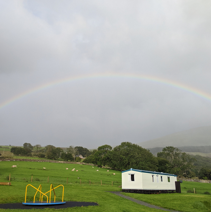 Rainbow over Tyn-yr-Onnen farm