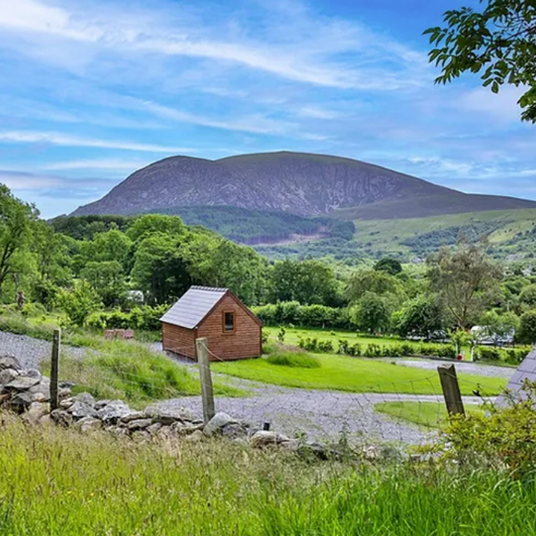 Camping pods at Tyn yr Onnen